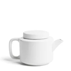 Large White Teapot