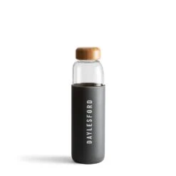 Grey Glass Water Bottle