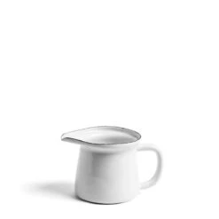 White Enamel Milk Jug