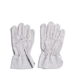 Grey Suede Gardening Gloves Short