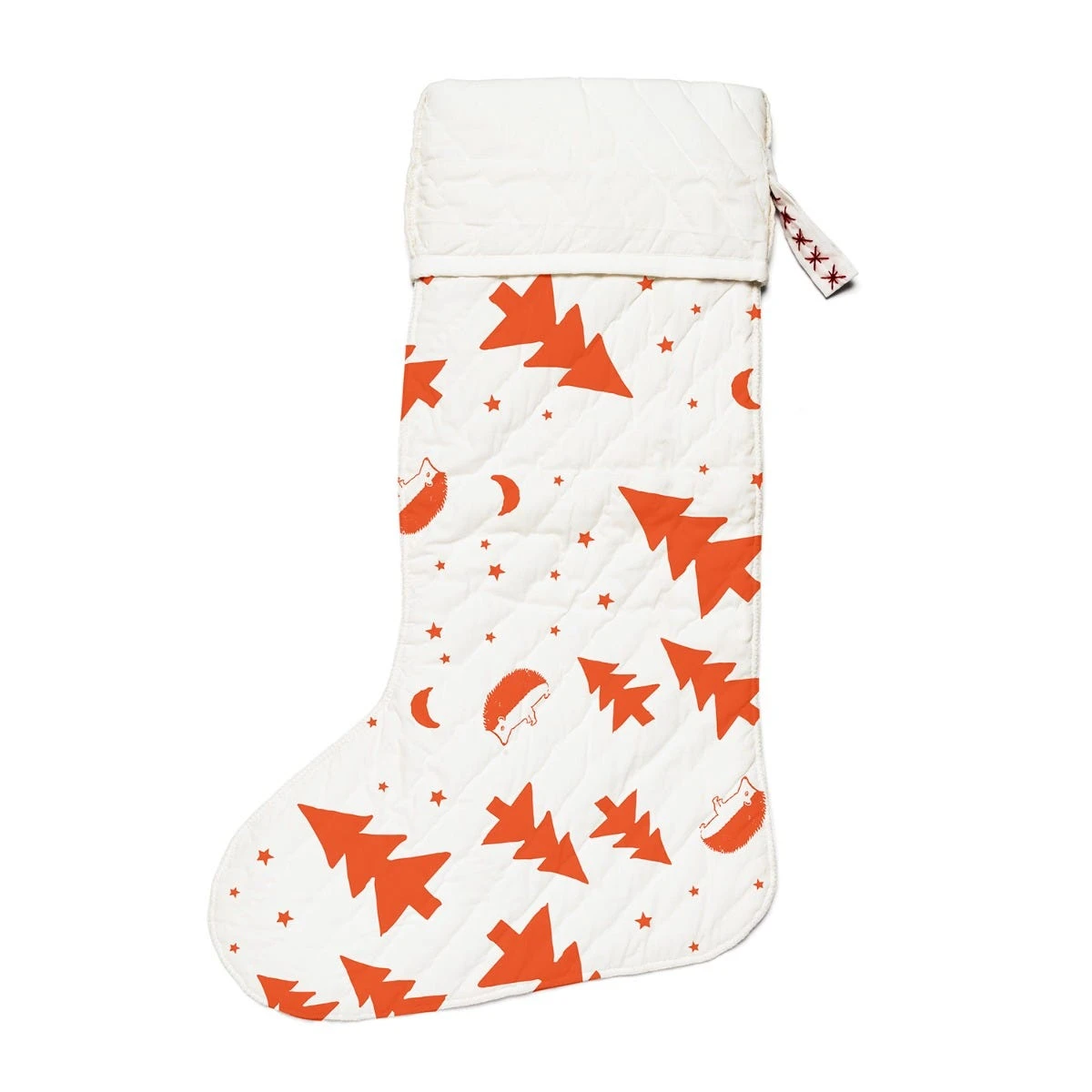 Christmas Block Print Stocking 1 Christmas Block Print Stocking