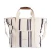 Cooler Tote Bag Black Stripe