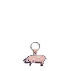 Leather Pig Keyring