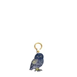 Leather Owl Keyring