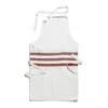 White & Red Stripe Apron