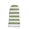 White & Green Stripe Oven Glove