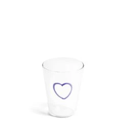 Lilac Heart Glass