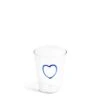 Blue Heart Glass