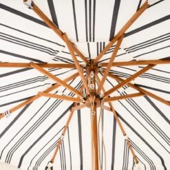 Market Umbrella Black Stripe 5 Market Umbrella Black Stripe -Gift Basket Shop 21051480 market umbrella black stripe3