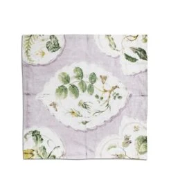 Daylesford X Colefax Quince Garden Napkin In Lilac With Rosehip