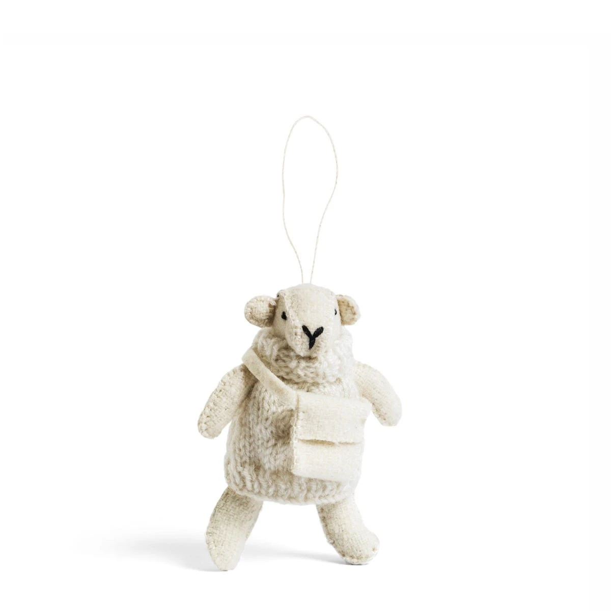 Arran Sheep With Satchel Christmas Decoration 1 Arran Sheep With Satchel Christmas Decoration