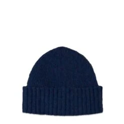 Navy Wool Hat