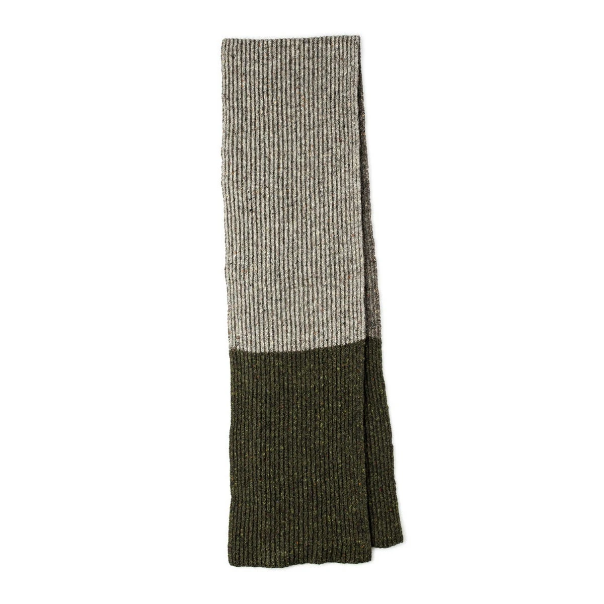 Men's Shin Khaki Wool Scarf 1 Men's Shin Khaki Wool Scarf