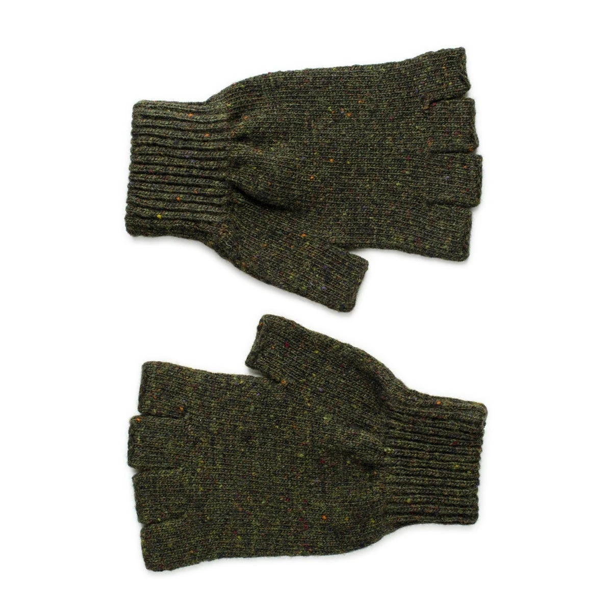 Men's Shin Khaki Wool Mittens 1 Men's Shin Khaki Wool Mittens