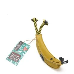 Banana Suede & Jute Dog Toy