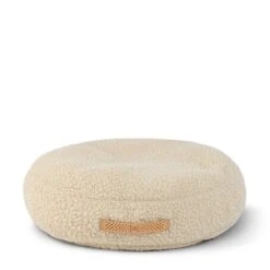 Boucle Dog Bed Cream Large