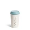 Circular Blue Takeaway Cup
