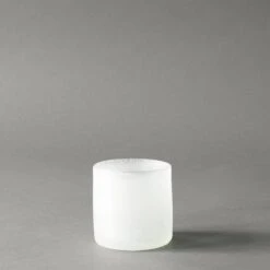 Frosted Candle Holder -Gift Basket Shop 22038890 frosted candleholder small2