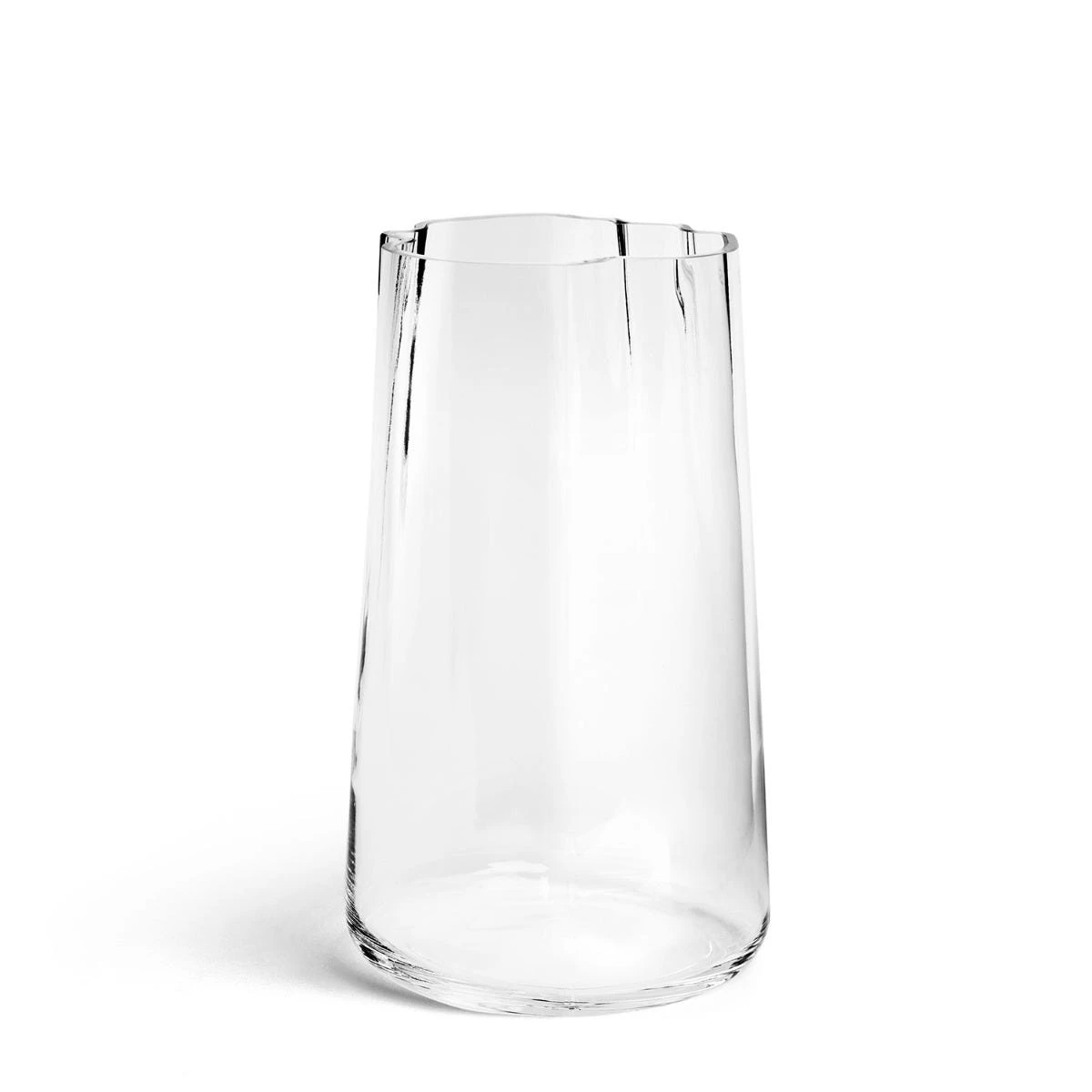 Clear Curved Vase Large 1 Clear Curved Vase Large