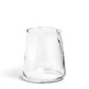 Clear Curved Vase Small