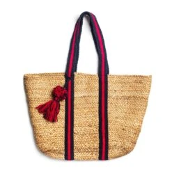 Eli Pom Pom Navy & Red Basket