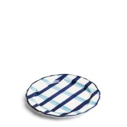 Blue Check Fruit Plate