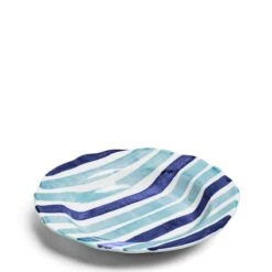 Circus Stripe Blue Large Bowl