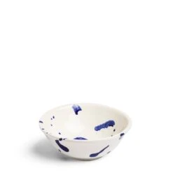 Solstice Cereal Bowl Blue Splatter