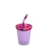 Kids Cup With Straw Purple