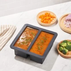 2 Cup Freezer Tray Grey -Gift Basket Shop 23012430 2 cup freezer tray grey