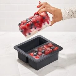 2 Cup Freezer Tray Grey -Gift Basket Shop 23012430 2 cup freezer tray grey2