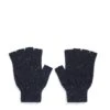 Men's Shin Wool Mittens Navy