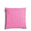 Saunton Pink Stripe Cushion Small