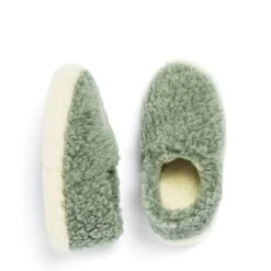 Women's Wool Slippers Sage 39-40