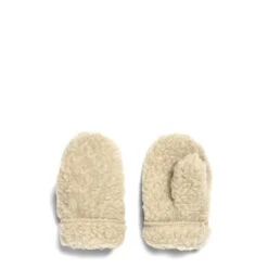 Children's Wool Mittens Beige Medium