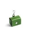 Apple Leather Poo Bag Holder Green