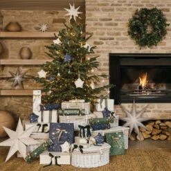 Bamford Christmas Star Gift Blue -Gift Basket Shop bamford tree decorations2 1