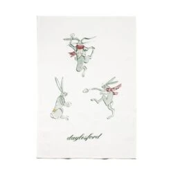 Party Rabbit Tea Towel