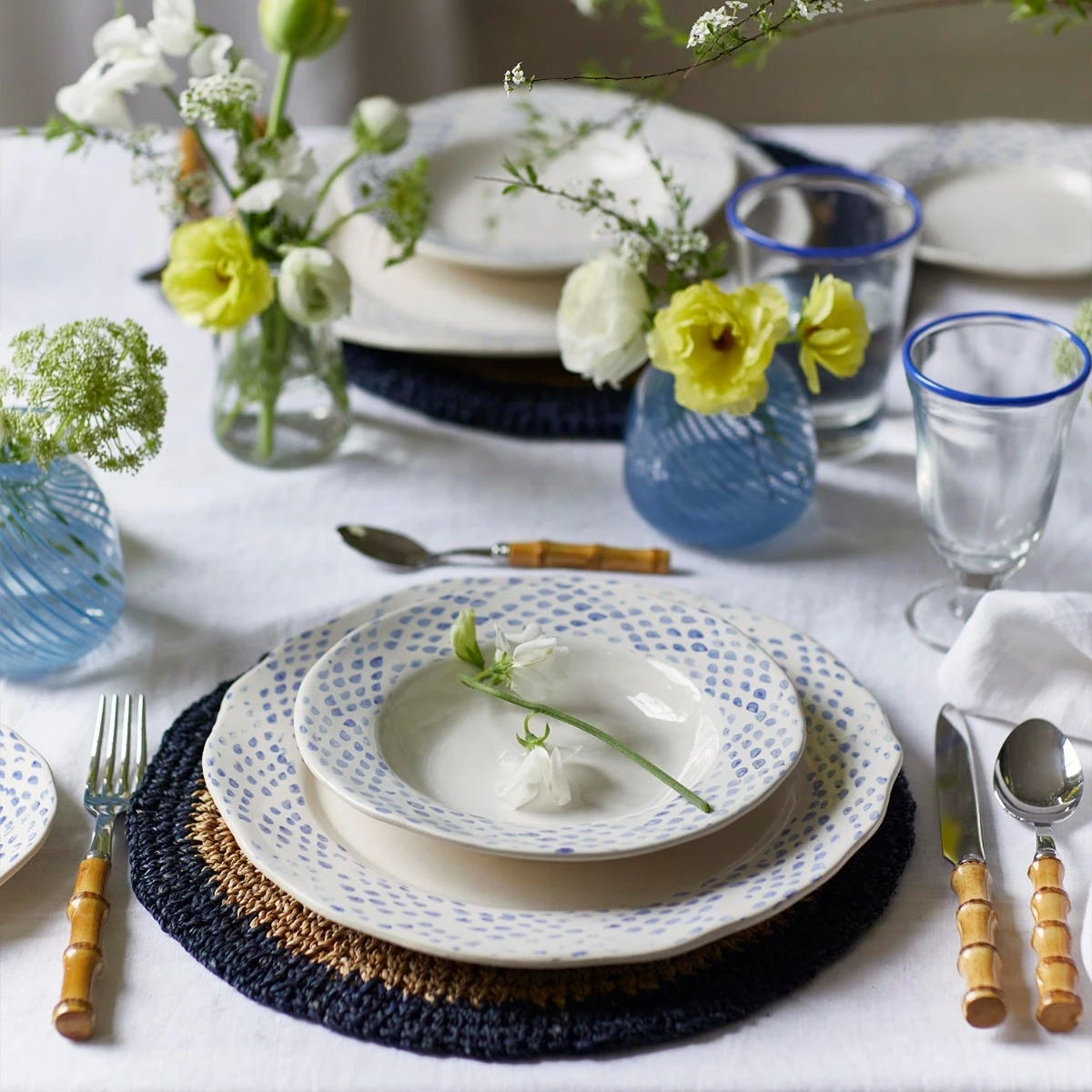 Dot Pasta Bowl Blue 2 Dot Pasta Bowl Blue - Image 2