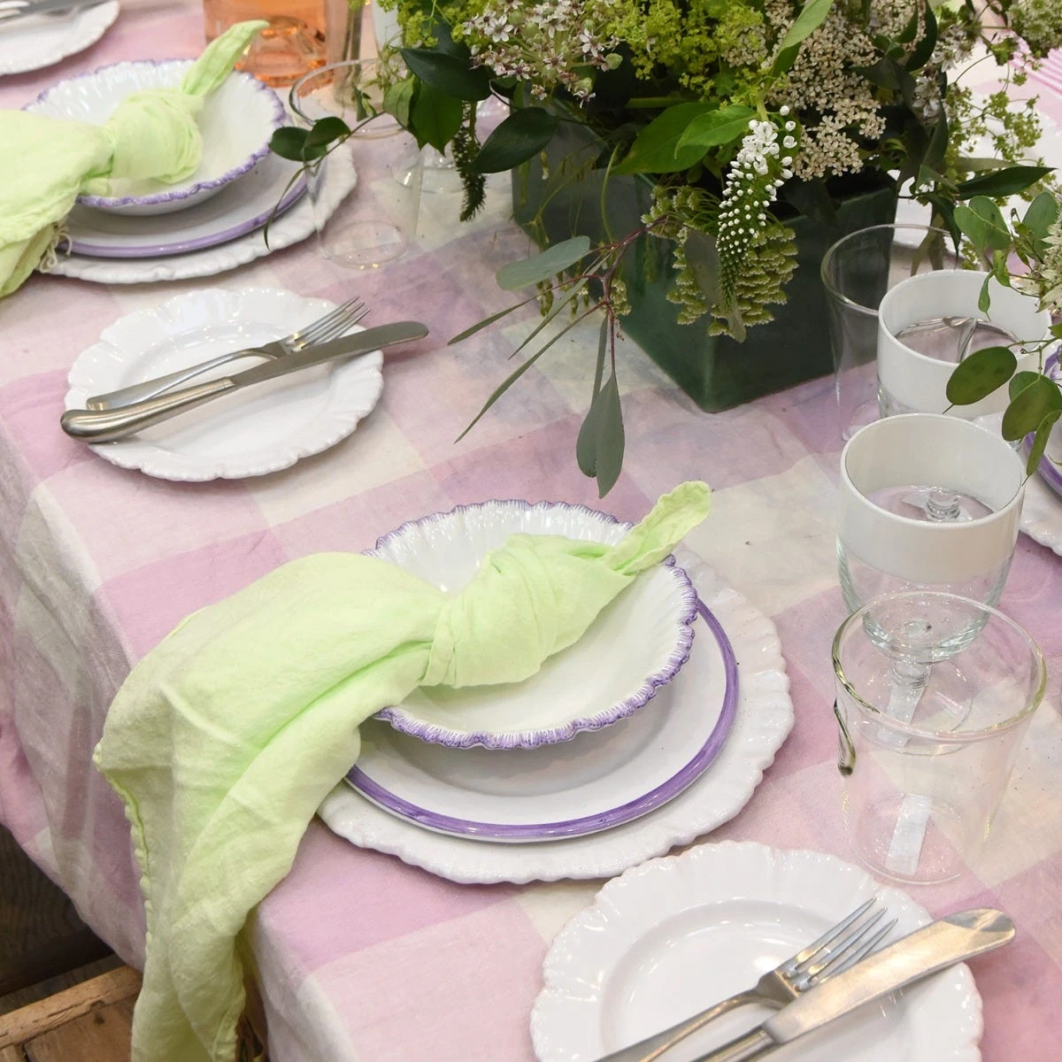 Tiller Celery Napkin Set 2 Tiller Celery Napkin Set - Image 2